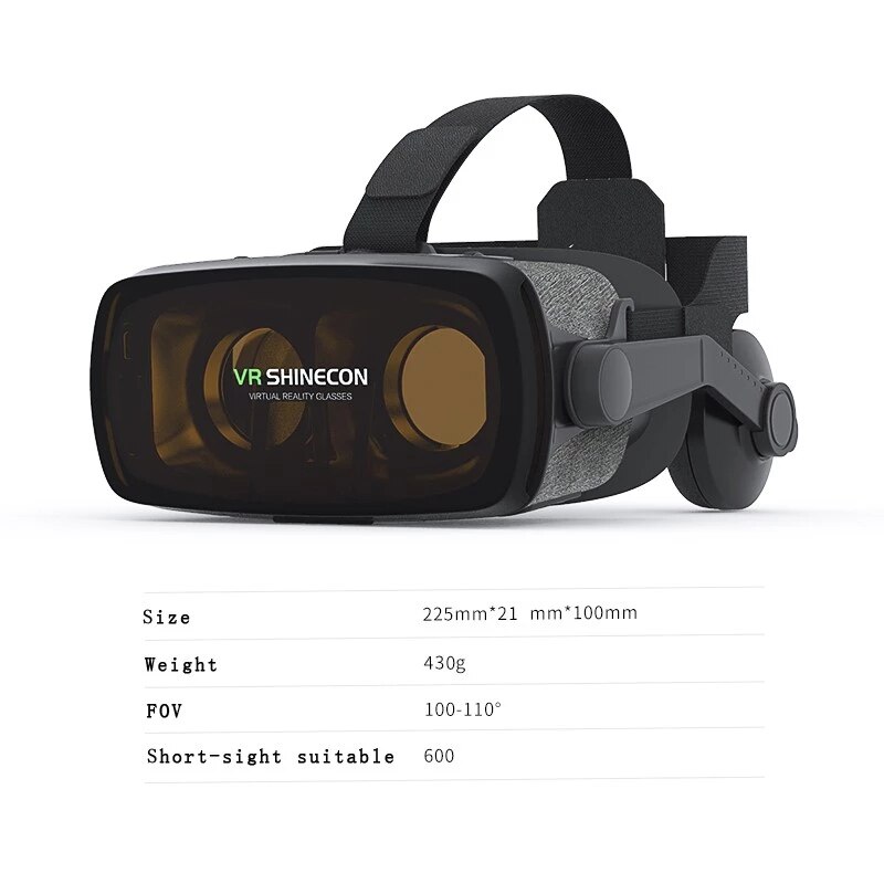 Game Liefhebbers Vr Shinecon Vr Virtual Reality Bril 3D Bril Google Kartonnen Vr Headset Doos Voor 4.0-6.53 inch Smartphone