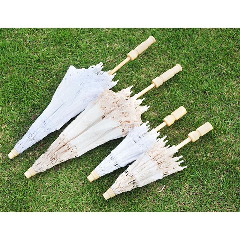 Stylish Western Lace Umbrella Fleur Parasol Decoration Wedding Bride Umbrella