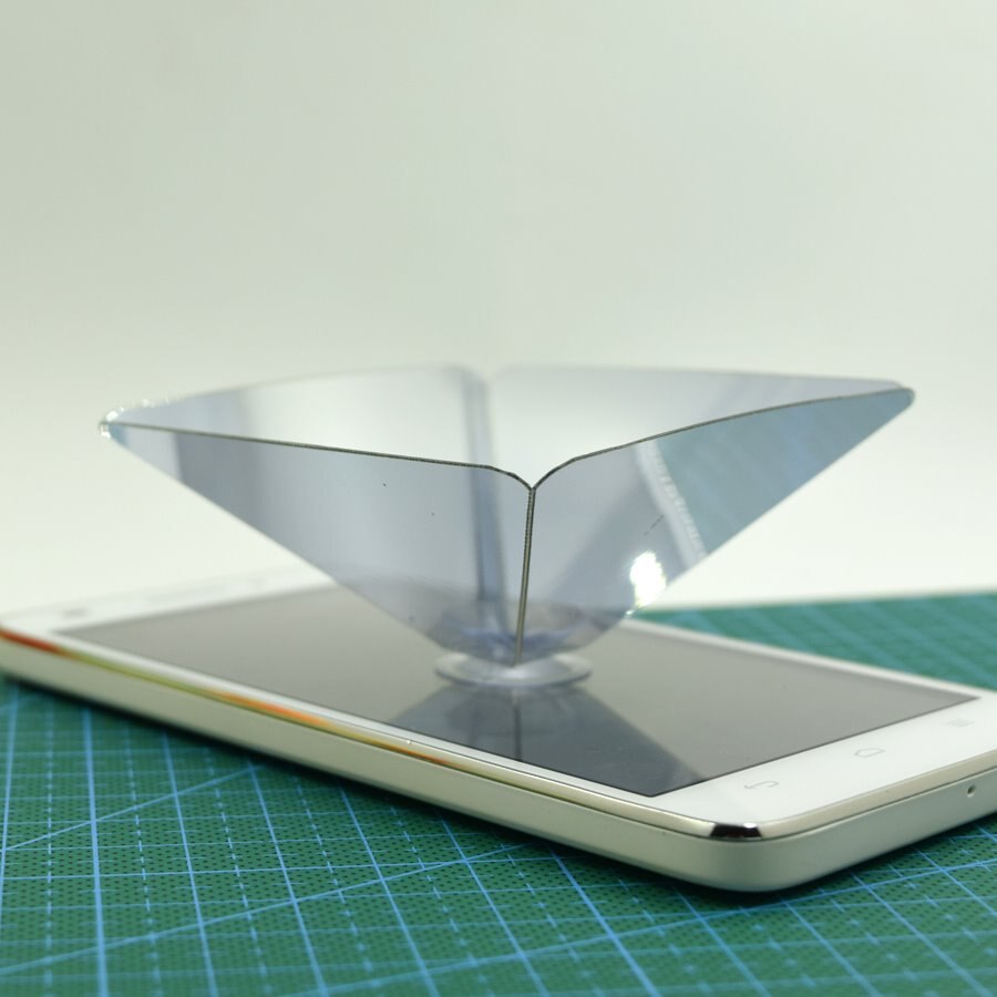 1 PC 3D Hologram Display Type and Indoor Application Pyramid Hologram Display Hologram Pyramid Luxury Showcase
