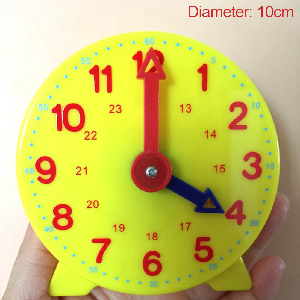 10cm Children&#39;S Education Alarm Clock Adjustable 24 Hours Time Learning Clock Early Education Clock Model