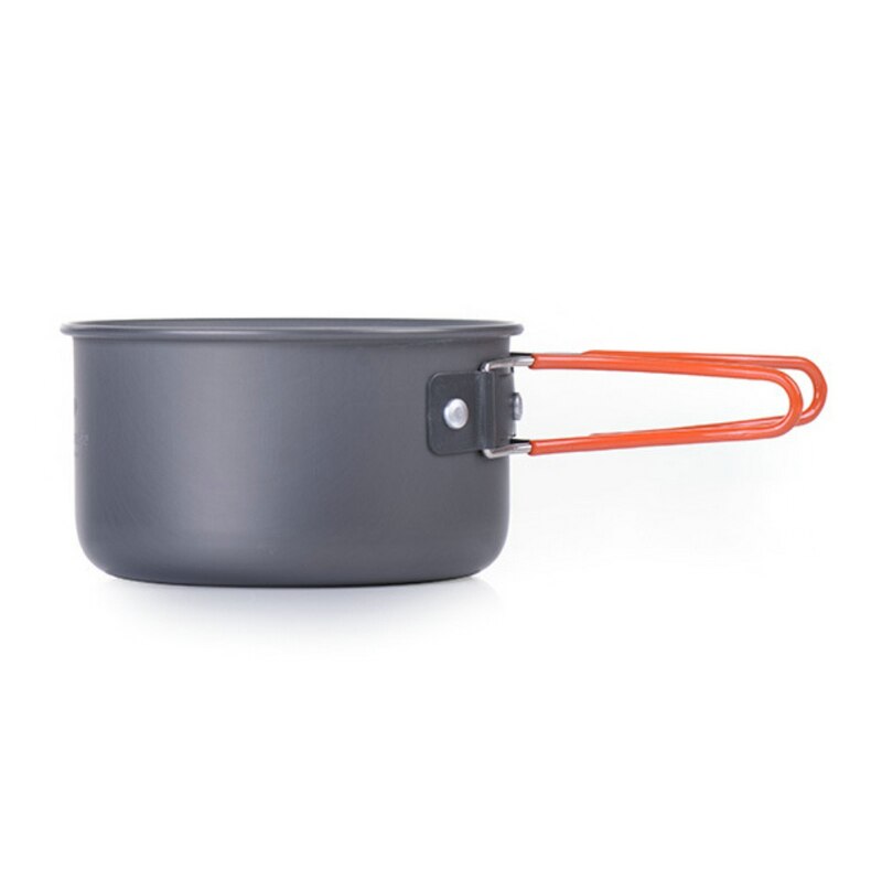Outdoor Camping 4 In 1 Picknick Pot 2-3 Persoon Draagbare Camping Pot Set Bergbeklimmen Pot Picknick Pot Set
