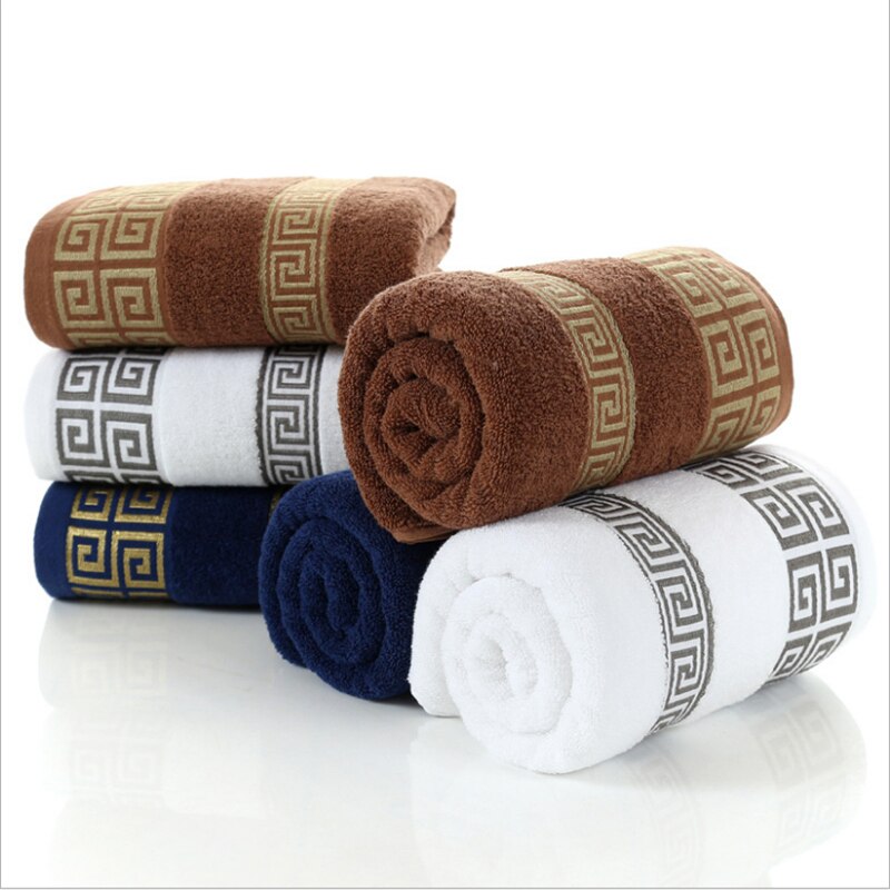 Asciugamani ricamati morbidi di alta qualità bagno asciugamano per adulti fortemente assorbente d'acqua 100% cotone 35x75cm