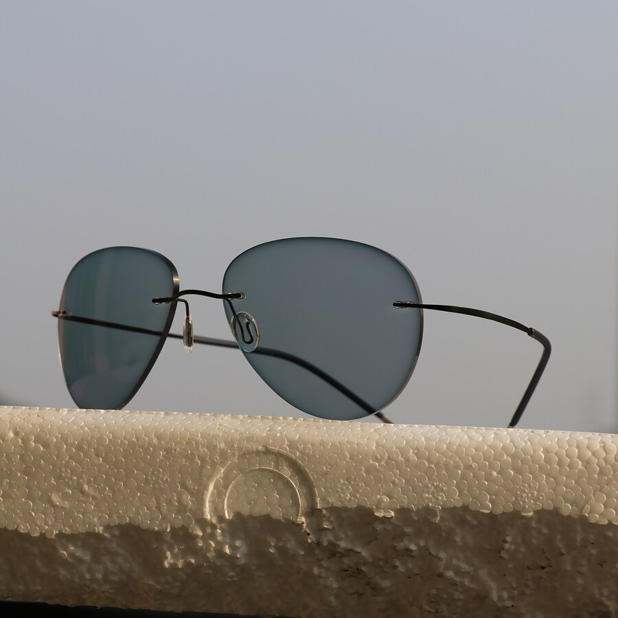 Summer Transition Sunglasses Titanium Photochromic Glasses Frame Men's and Women's Chameleon Eyeglasses