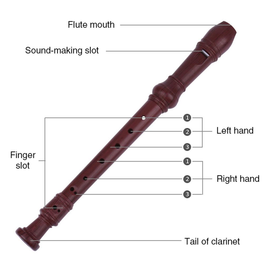 8 agujeros clarinete ocho agujeros alemán tipo triple plástico flauta estudiante niños clarinete de principiante instrumento Musical clarinete