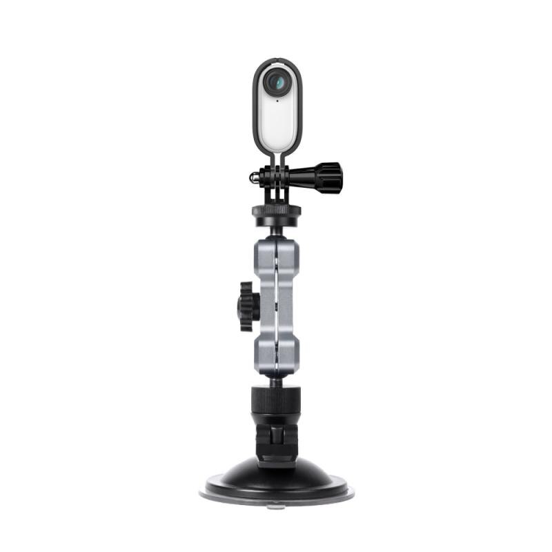 Supporto per telaio in metallo per Insta360 GO 2 adattatore in lega di alluminio 1/4 stabilizzatore per staffa angolare regolabile per Insta360 Go 2 telecamera Acc