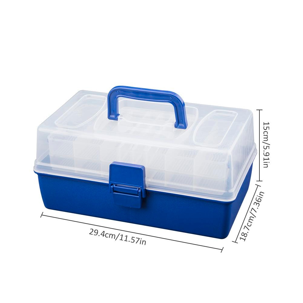 Waterproof Multi Layer Fishing Tackle Box Fly Fishing Storage Case Portable Fishing Gear Storage Box Strong Corrosion Resistant