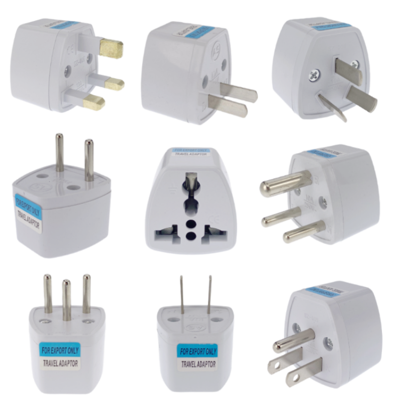 Universell japan cn oss pluggadapter internasjonal au storbritannia eu til usa amerikansk reise elektrisk pluggkonverter strømadapter stikkontakt
