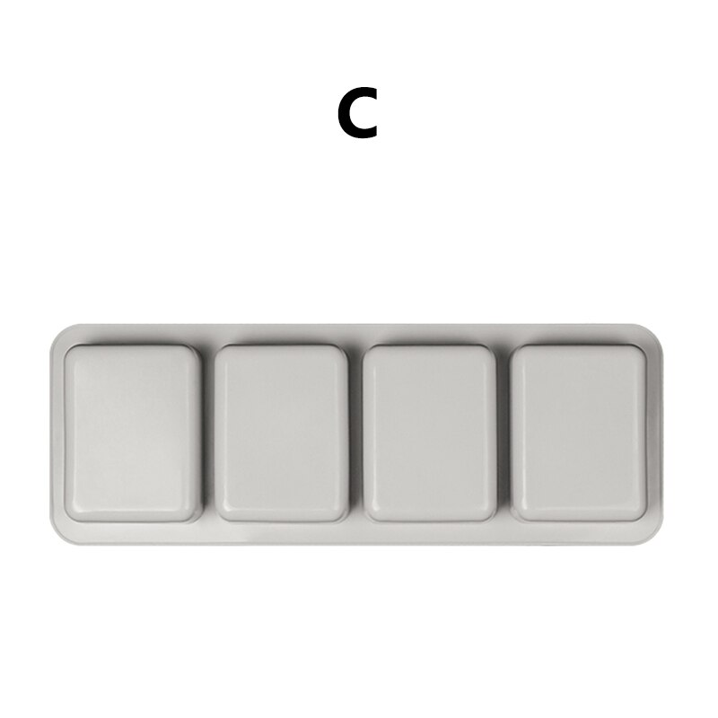 Praktische Diy Siliconen Zeep Mal Handgemaakte Zeep Maken Huishoudelijke Artikelen 3D Vormen Mal Ovale Ronde Fun Vierkante Zepen mallen: C