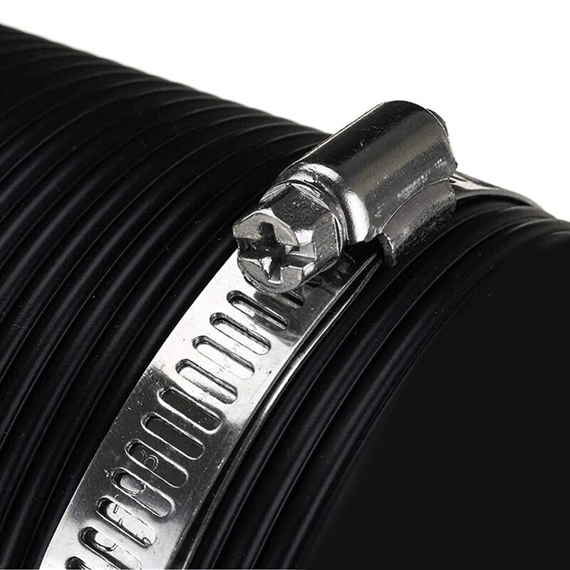 76mm 1M Car Air Filter Intake Cold Pipe Flexible Duct Feed Hose Kit with Tuyere Inlet Clamp Tube Hose Air Intake Pipe