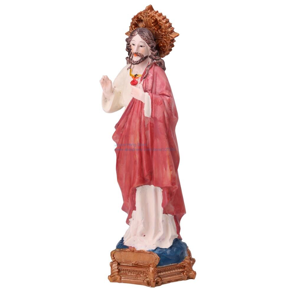 Décoration de Statue de jésus, Figurine de décoration catholique et chrétienne, ornement, souvenir,