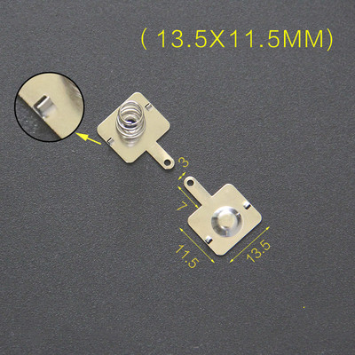 YYT 20 piezas metralla de batería AA 11*13MM/13,5 MM/29MM caja de batería resorte positivo y negativo unipolar 0,3 MM hierro + niquelado: Verde militar