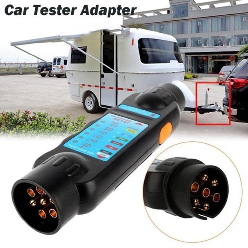 Wiring Circuit Tester Connector Recorder 7 Pin Car Tools Socket Diagnostic Caravan Towing Circuit Light Bar Trailer Tow M5o4