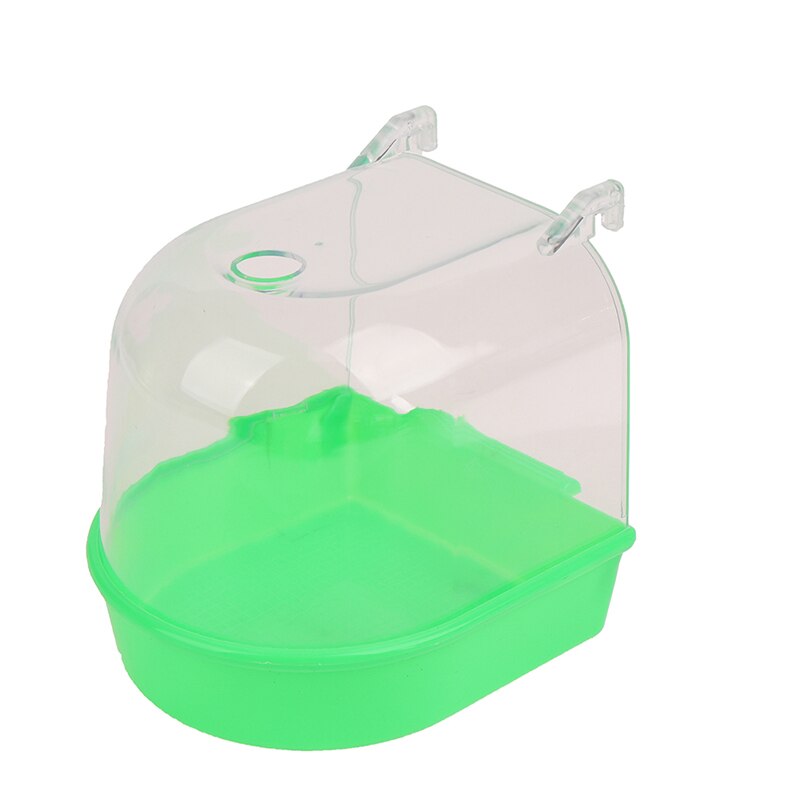 Cubo de baño para loros, caja de ducha para bañera, accesorio para, periquito Canario: Green Curved Top