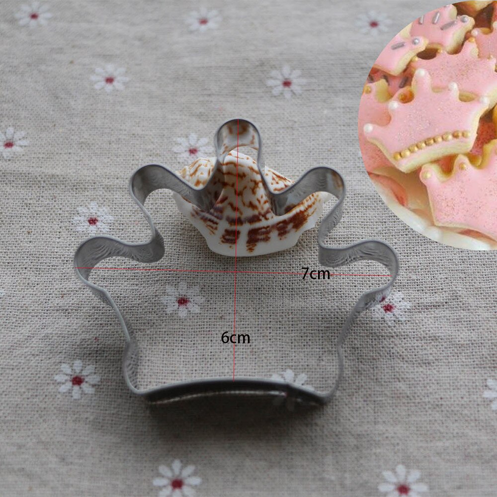 3Pc Unieke Prins Prinses Kroon Cookie Cutter Rvs Diy Cakevorm Cake Decorating Gereedschap Kichen Gereedschap Cuisine