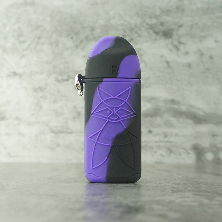 Protective Silicone Case Skin Cover Sleeve Wrap Shield for Vapefly Jester Pod Kit 1000mAh vs Zero pod/Caliburn: Black Purple