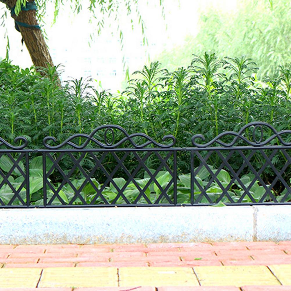 1pcs Decorative Garden Fence Outdoor Rustproof Landscape Border Folding Patio Fences Flower Bed Fencing Barrier