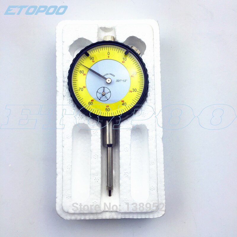 0-1 "relógio comparador polegada dial medidor indicador