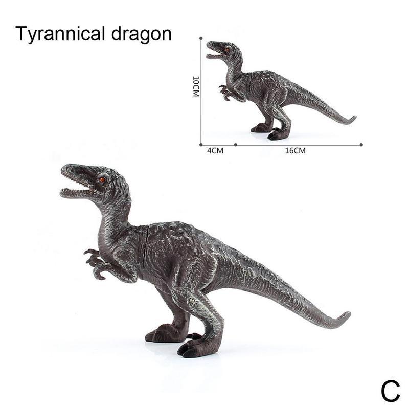 Simulazione piccolo dinosauro modello giocattolo Yrannosaurus Rex velocraptor bambini mirrosaurus regali di compleanno per bambini Wyvern I4D3: C