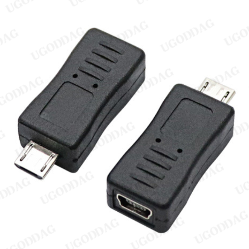 Micro USB B Male to Mini USB Female M/F Adapter Connector Converter