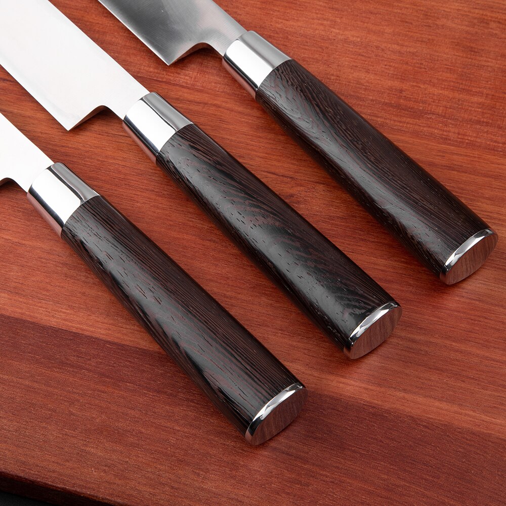 Mokithand japanske sushi fileteringsknive højkulstof tyskland 1.4116 stål fiskeknive rustfrit stål yanagiba knive
