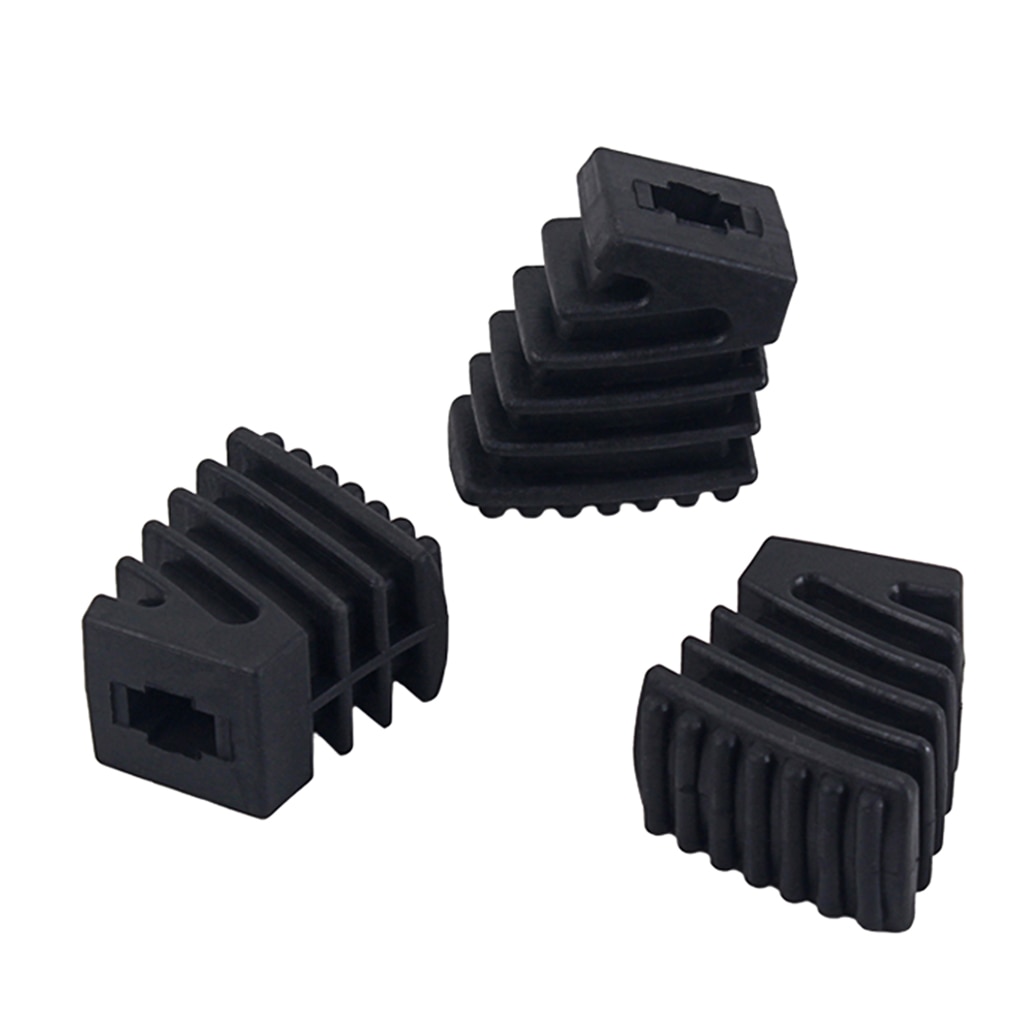 3pcs Drum Rubber Feet for Drum Hardware Cymbal Stands Replacement Part Black