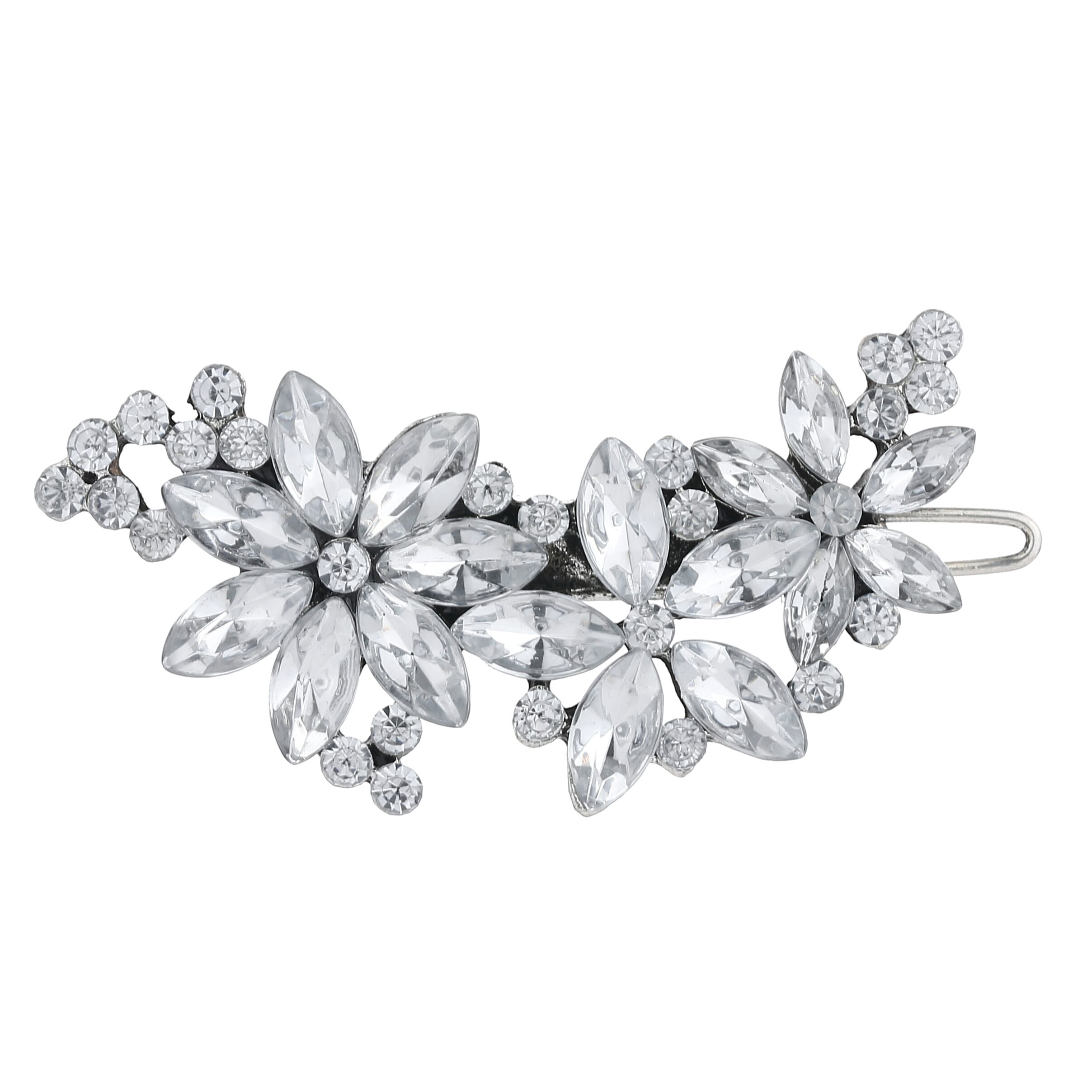 Vrouwen Lady Crystal Rhinestone Bridal Wedding Flower Haarspelden Haarspelden Haar Clip Haar Sieraden Haaraccessoires