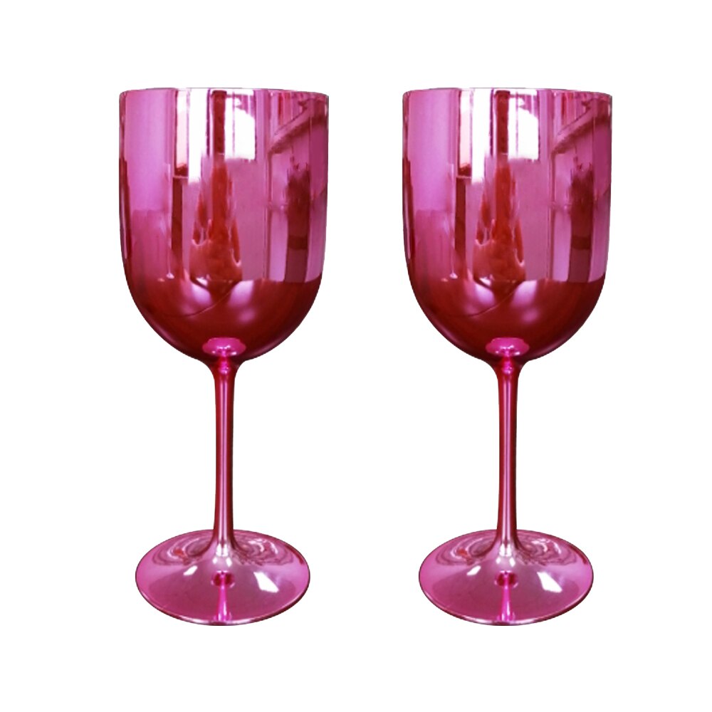 Copas de champán para cóctel, Copas de copa vaso de plástico para champán, 2 uds.: Rosa