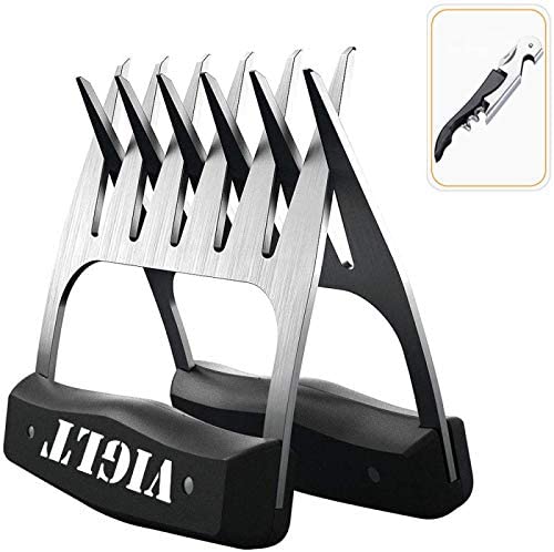 Meat Claws, Meat Claws Meat Shredder for BBQ, Stainless Steel Meat Forks, Meat Claws for Shredding, Pulling, Turkey, Chicken, Br