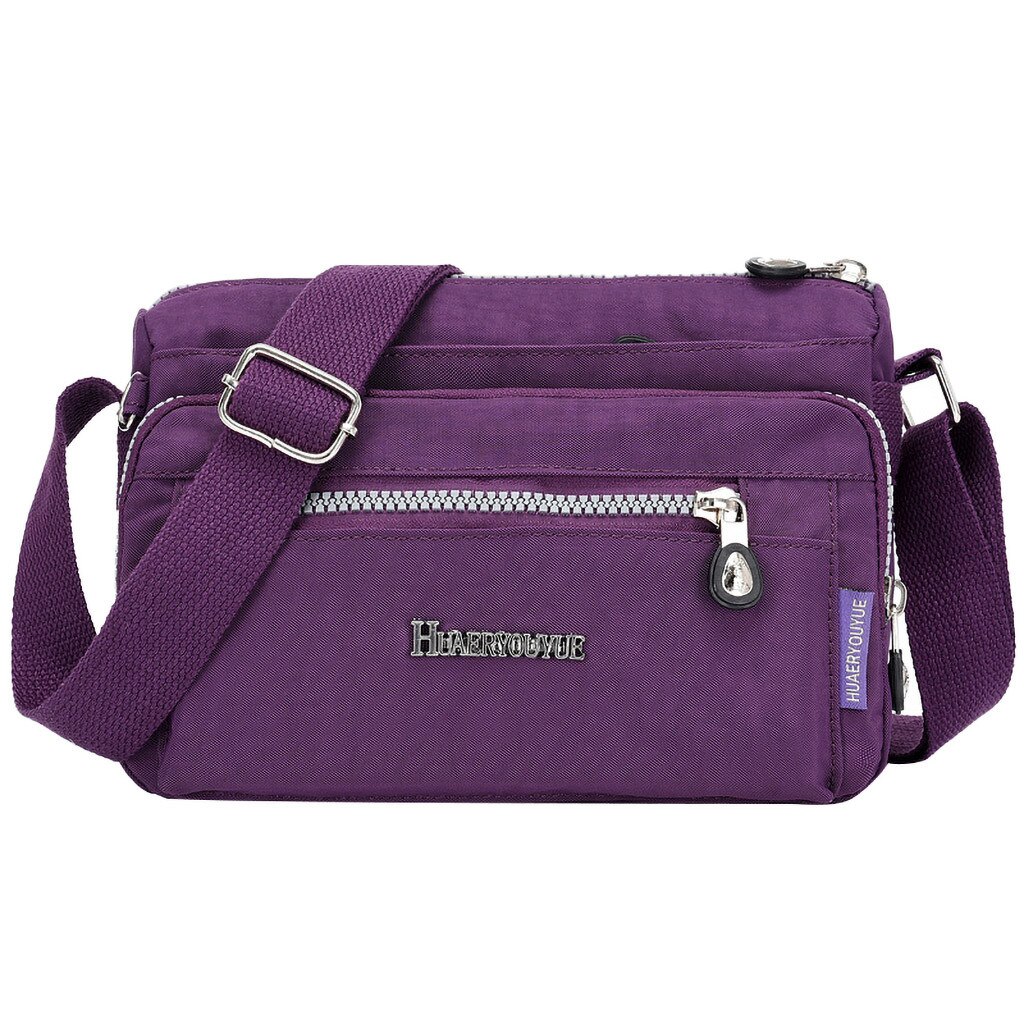 Vrouwen Messenger Bag Nylon Schoudertas Dames Bolsa Feminina Waterdichte Reistas vrouwen Crossbody Bag #15: Purple