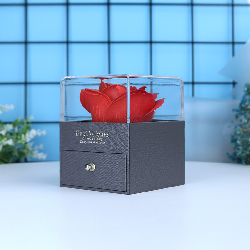 Conjunto de colar de projeção com caixa de presente rosa 100 idiomas eu te amo coração pingente jóias 2024 para presentes namorada dropshipping