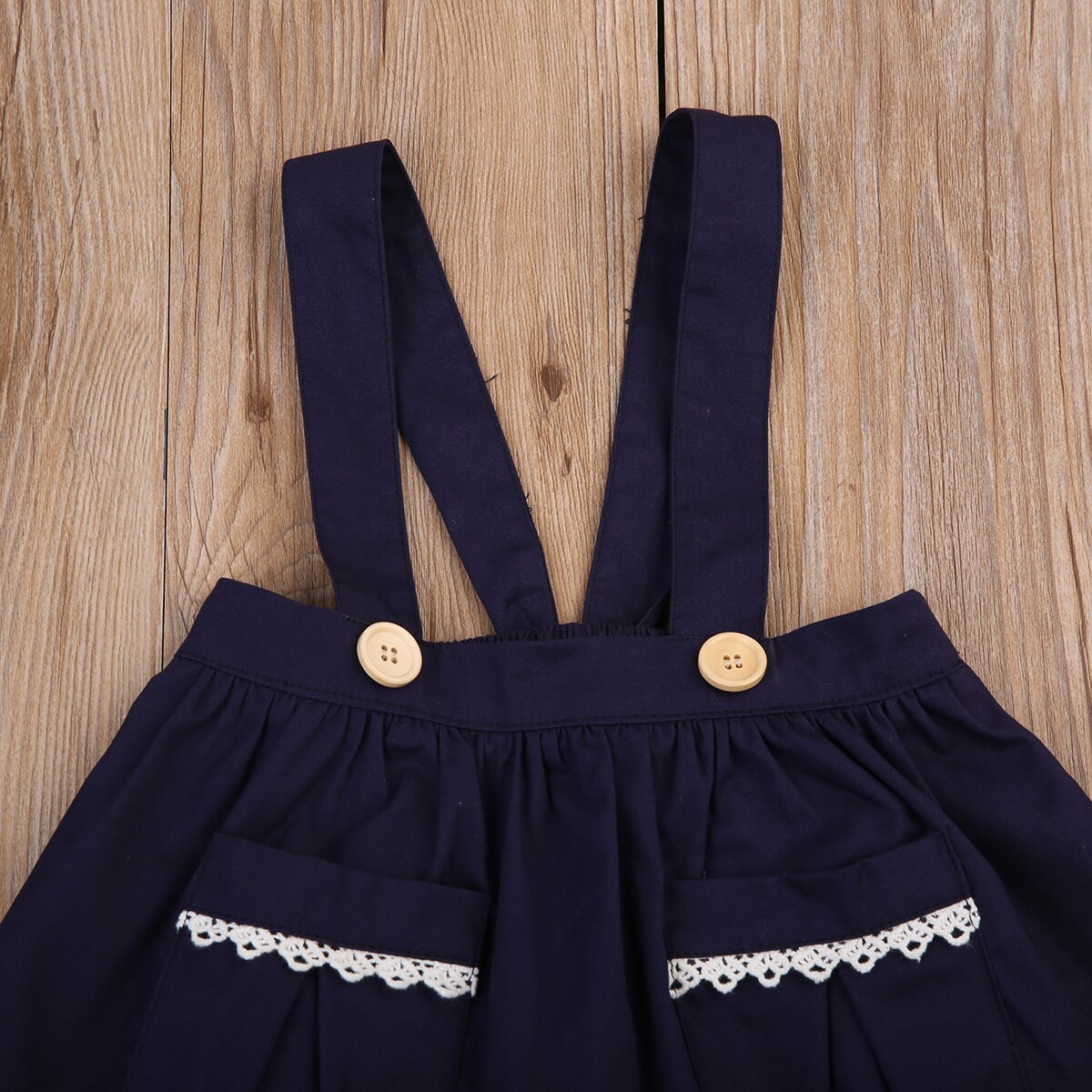 Cute Baby Girls Skirts Toddler Cotton Blend Girls Mini Skirt Sleeveless Navy Blue Infantils Girl Autumn Winter Casual Skirts