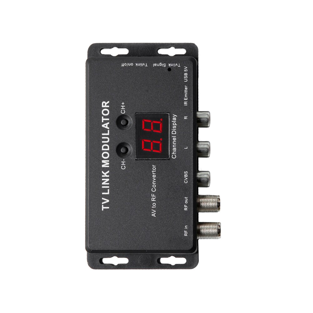 TM70 Converter Elektronische Uhf Mini Verstelbare Av Rf Thuis Infrarood Terugkeer Plastic Audio Video Tv Link Modulator Professionele