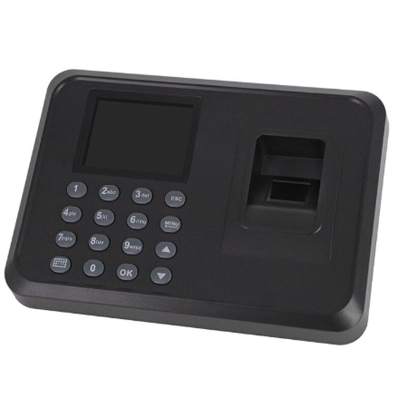 Biometric Attendance System Fingerprint Reader Time Clock Employee Control Machine Access Control Commuting Punch Card Machine E: Default Title