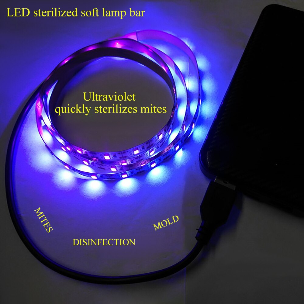 Dezynfekcja ultrafioletem lampa bakteriobójcza listwa oświetleniowa gospodarstwa domowego bakteriobójcze LED ładowane na USB sterylizator UVC sterylizator światła