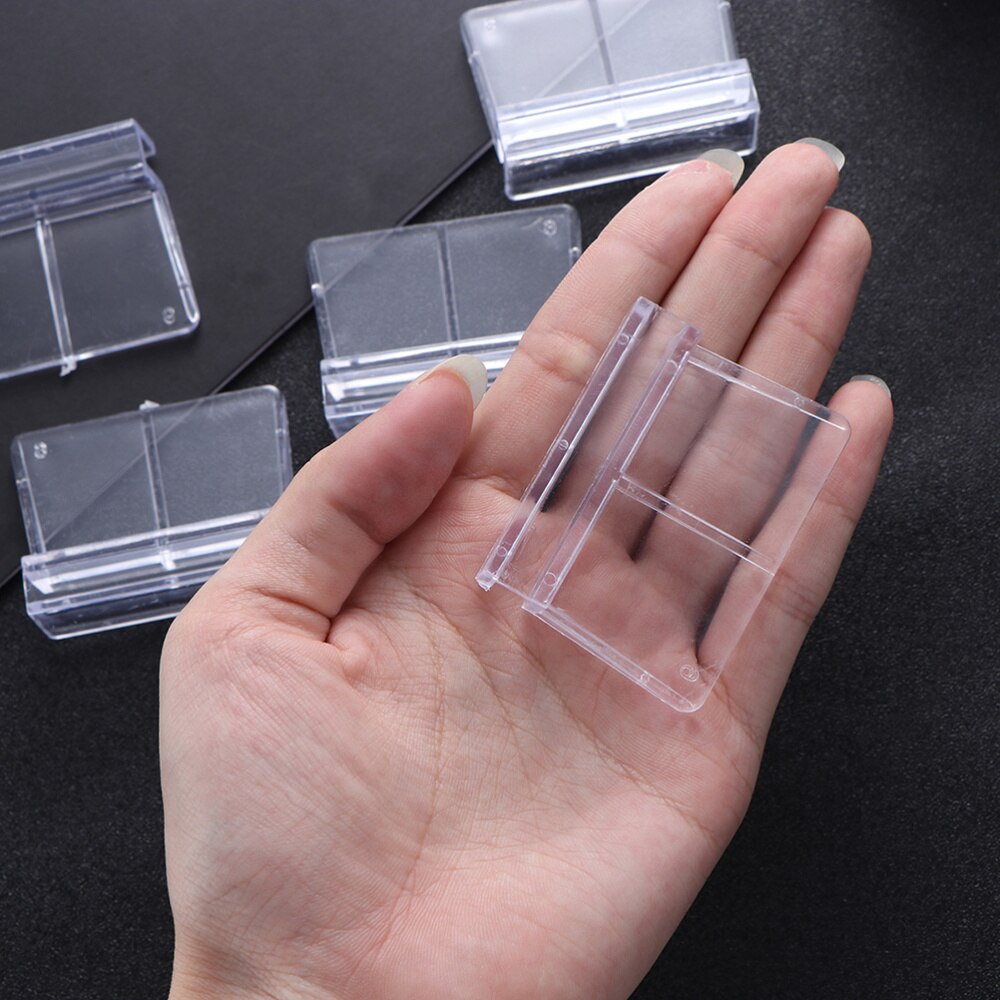 10 Uds. De soporte de Marco Simple transparente para acuario, cubierta de tanque de peces, tanque de cristal