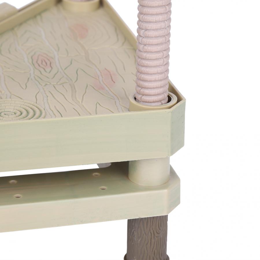 Grote Schildpad Reptielen Drijvende Platform Pier Met Oprit Ladder Terrarium Tank Ornament Aquarium Decoratie Accessoires