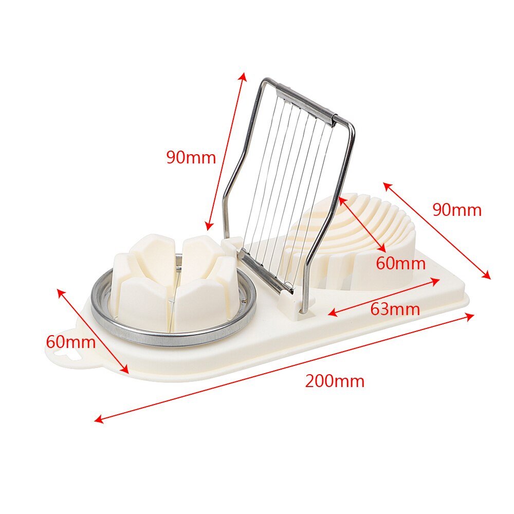 2 in 1 Egg Slicer Stainless Steel Gadgets Food Divider Slicing Wire Kitchen Tools Egg Cutter Split Device