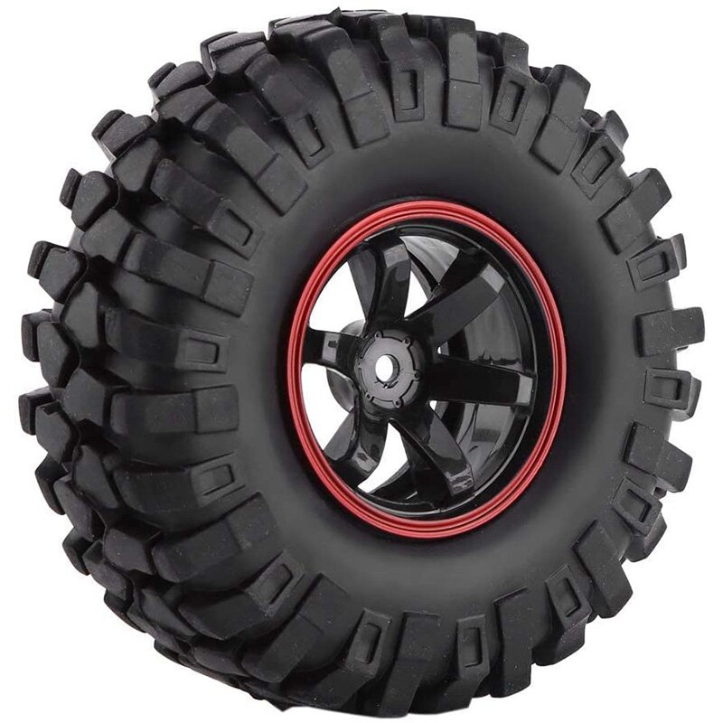 4Stck 1,9 Zoll 96mm 1/10 Skala Reifen mit Felge für 1/10 SCX10 Tamiya CC01 D90 CC01 RC Felsen Raupe Teile