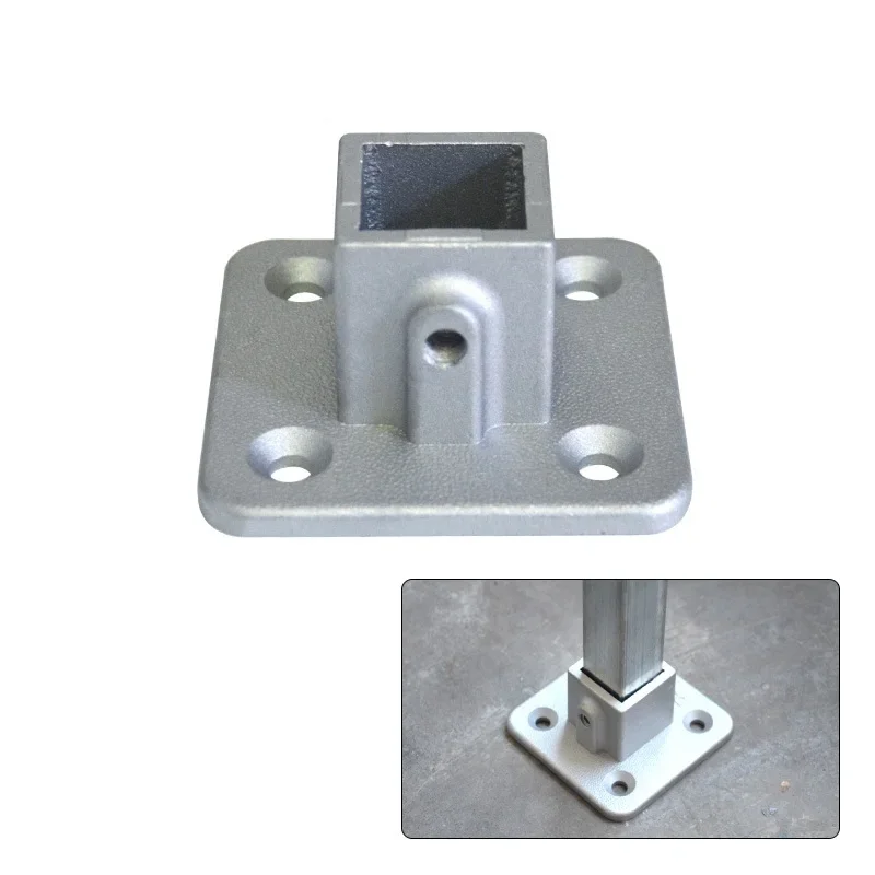 4 Stück 20 x 20 mm Vierkantrohrverbinder aus Aluminiumlegierung, 20 mm Vierkantrohrverbindung, schweißfreier T-Befestigungsverbinder: Gold