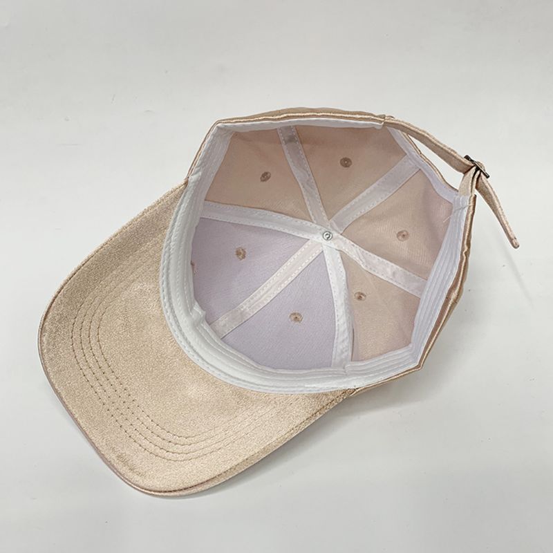 dla obu płci letnia satynowa czapka z daszkiem błyszcząca jednokolorowa 6 płyta ochronna powłoka chroniąca przed słońcem regulowana bejsbolówka osłona przeciwsłoneczna czapka z daszkiem