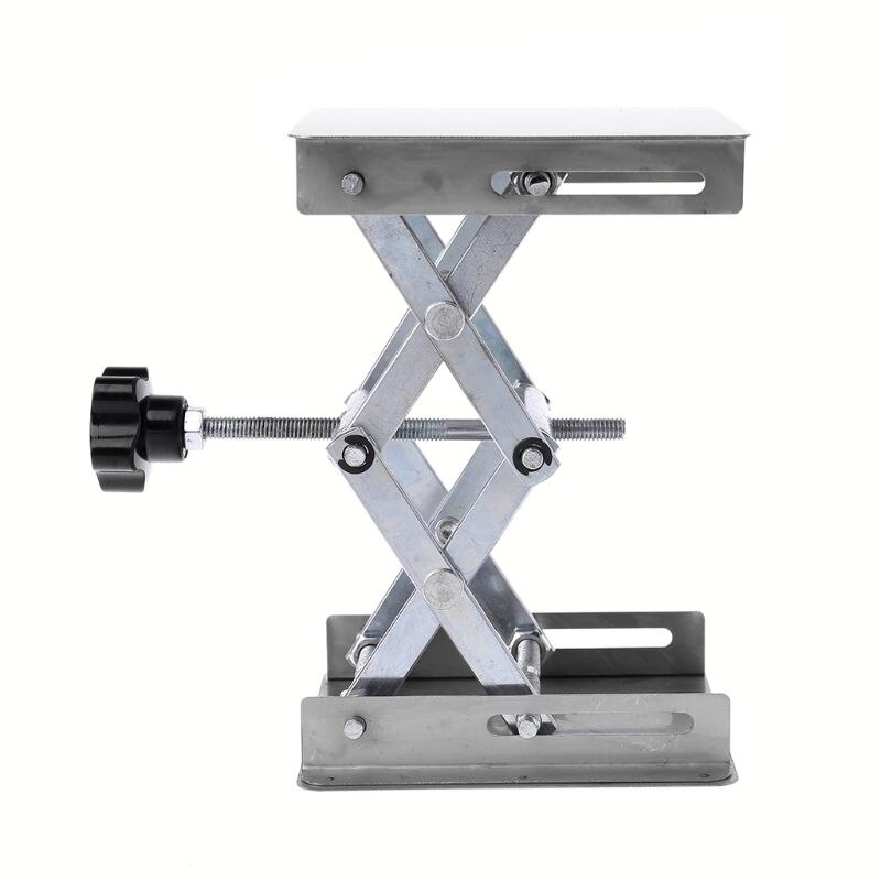 Laboratory Lifting Platform Stand Rack Scissor Jack Bench Lifter Table Lab 100x100mm Stainless Steel For Scientific Experiment