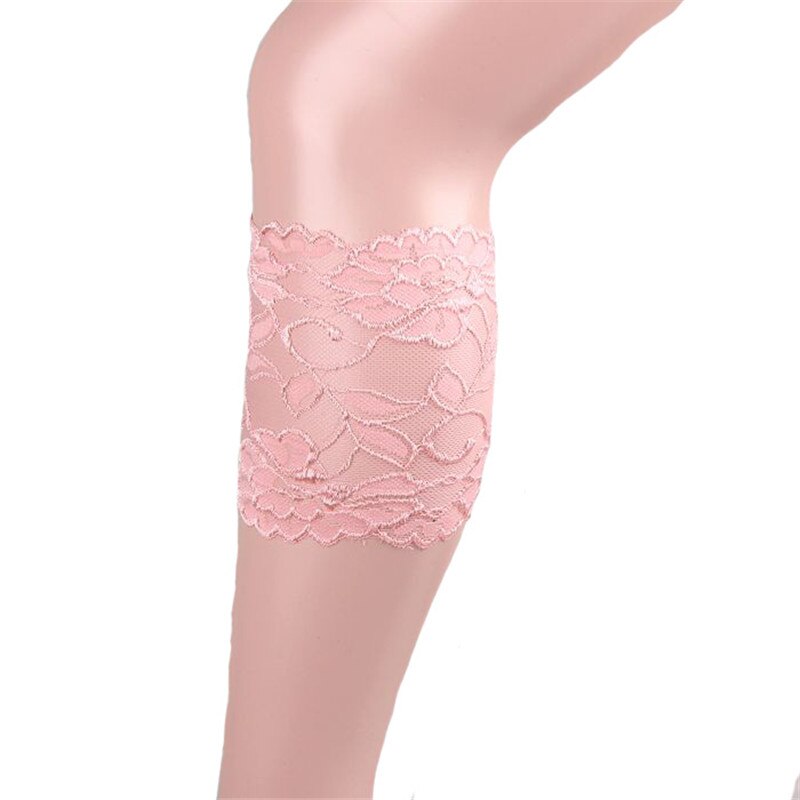 Femmes fille dentelle bottes manchettes fleur jambe plus Stretch garniture Toppers chaussettes: type2