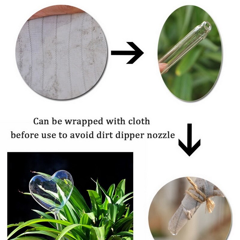 Cristal de agua para plantas autoriego de agua para plantas er, planta de vidrio portátil, flores, alimentador de agua, decoración de autoriego, latas de agua