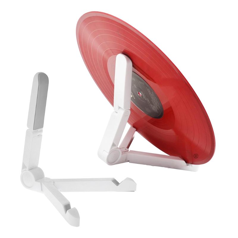 Plateholder holder rekord display glidebestandig brakett sammenleggbar plate lp vinyl stativ