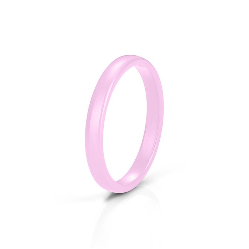 Colorful Smooth 3mm Ceramic Rings For Women Men Waterproof Jewelry Minimalist Wedding Never Fade Couple Ring: 9 / Yellow