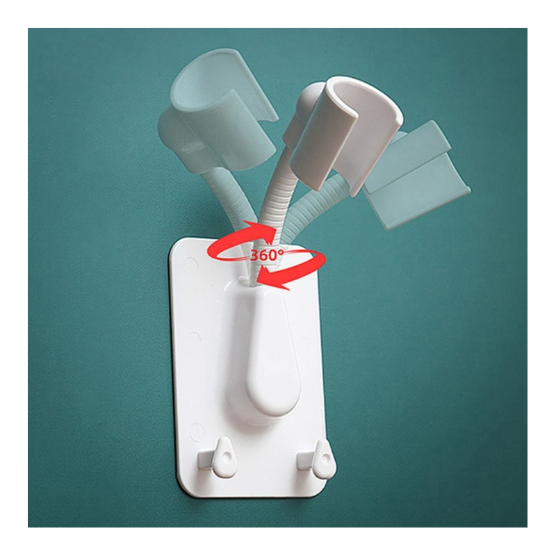 Universal Adjustable Shower Bracket Holder Color Plastic Shower Head Stand Holder Wall-Sticky Bath Rack Batheroom Holder