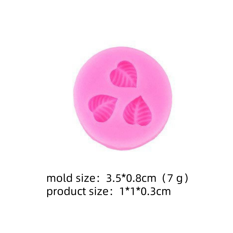DIY Leaf Maple Leaf Silicone Mould Leaf Collection Flipping Silicone Mold Cake Decoration Moulds Resin Clay Accessories: DARK GRAY