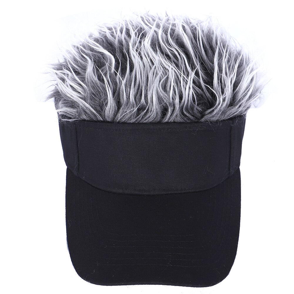 Baseball Cap With Spiked Hairs Wig Baseball Hat With Spiked Wigs Men Women Casual Concise Sunshade Adjustable Sun Visor