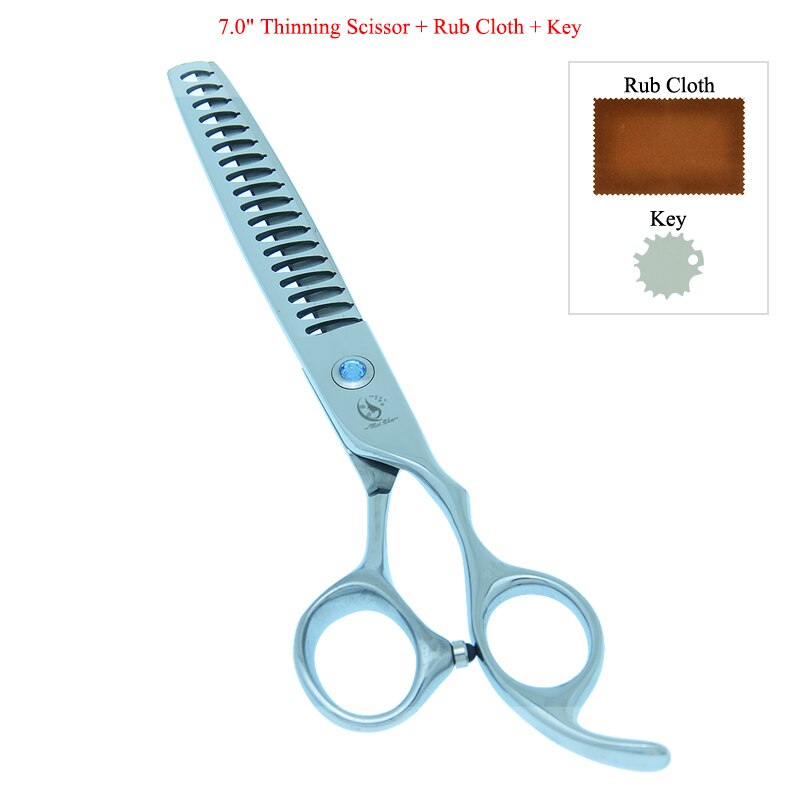 Meisha 7 inch Pet Dog Cat Grooming Scissors Set Straight Curved Cutting Thinning Shears Kit Tesoura Puppy Styling Tool B0013A: B0013A-05-70