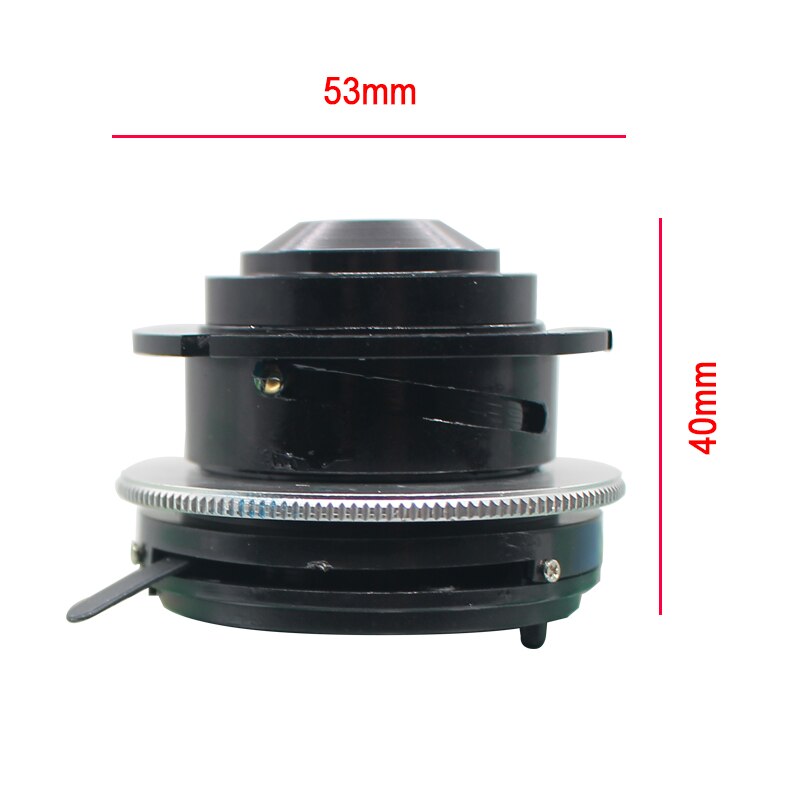 Microscopio biológico 1,25, condensador Abbe N.A. Accesorios para microscopio de 1,25mm, lente de espejo de recolección, diámetro superior de 37 mm